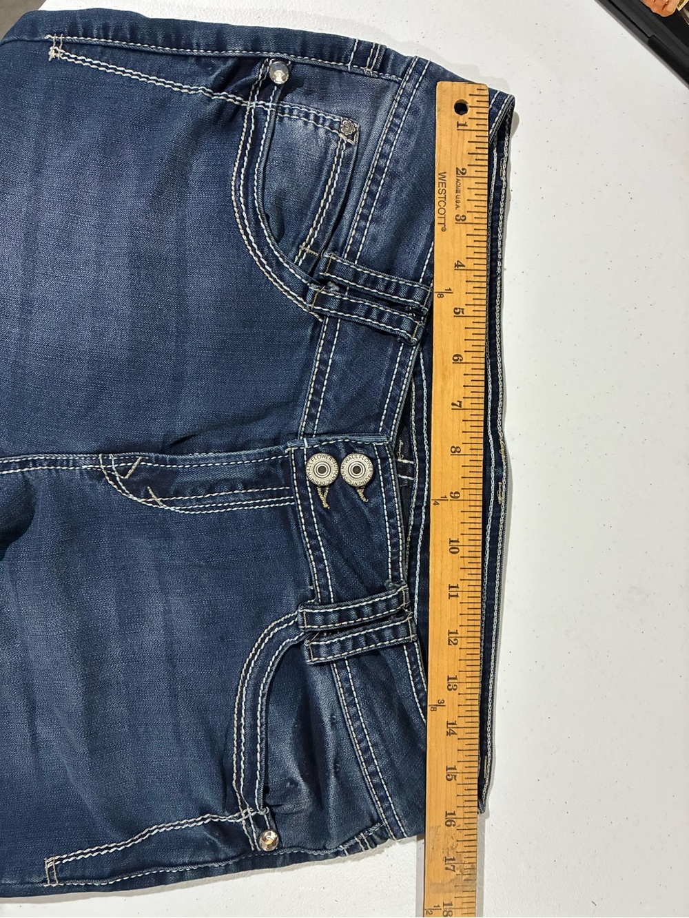 Wallflower Junior’s Dark Blue Boot Cut Jeans - Picture 7 of 11